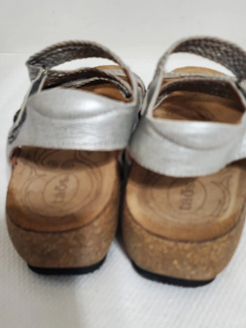 Taos Footwear Beige Braided Leather Sandals - Picture 2 of 13